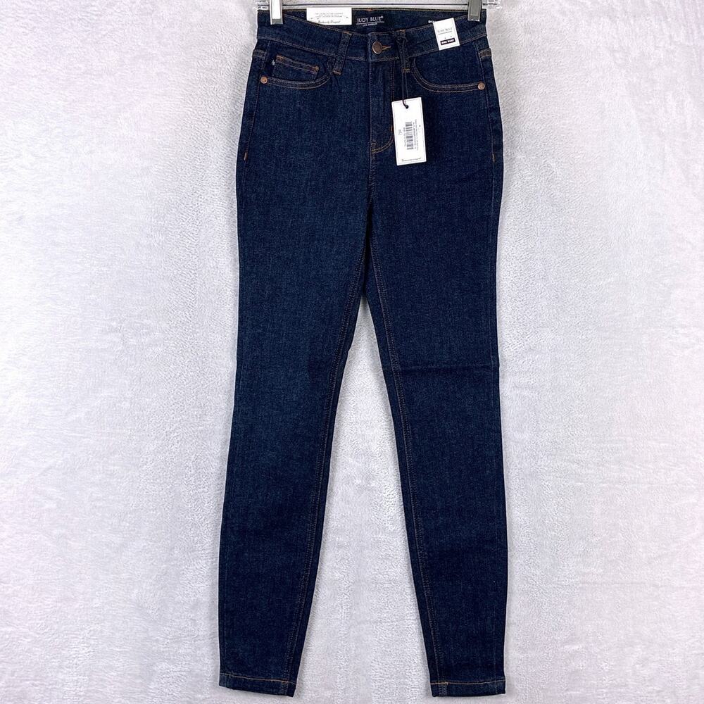 Judy Blue Jeans Womens 0/24 Skinny Fit High Waist Stretch Tummy Control Preppy